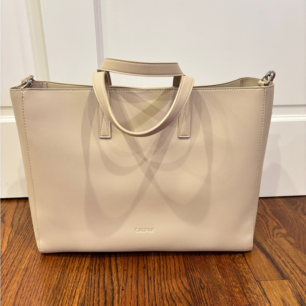 CALPAK Haven Laptop Tote Bag in Birch NWT